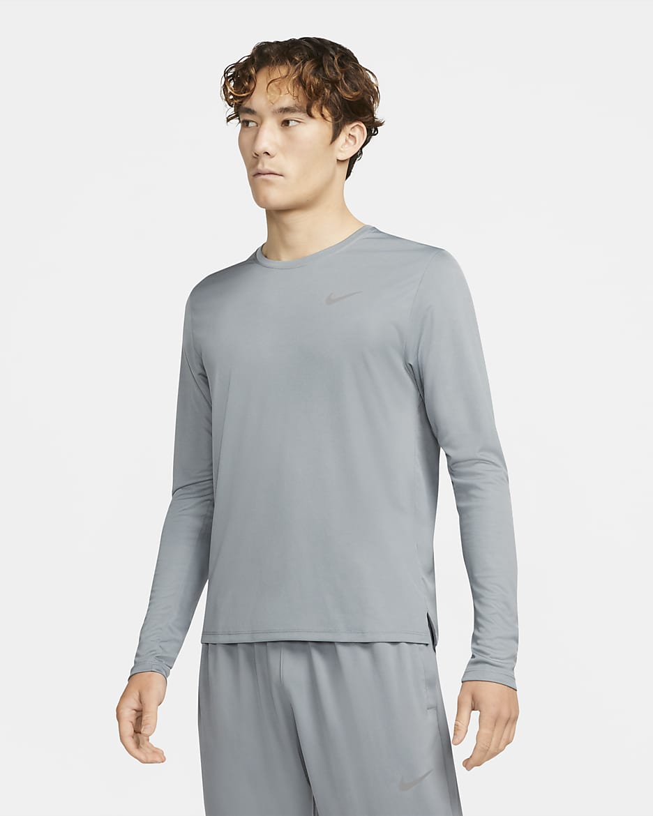 Nike Dri FIT Miler Men s Long Sleeve Running Top